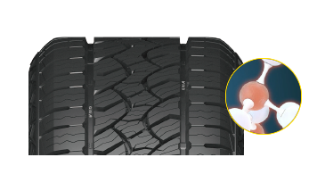 全新高性能湿地胎面配方 提供优越的干湿地抓地力，保证轮胎安全操控